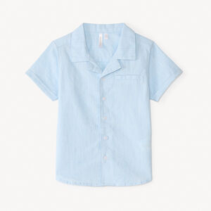 Korte mouwen overhemd van textuurstof voor babyjongen 