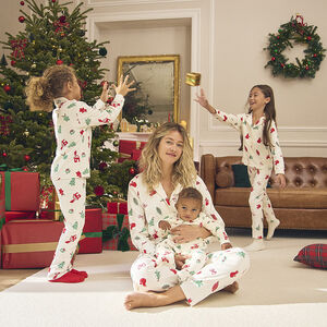 Set van 2-delige zwangerschaps pyjama voor een complete kerstlook 