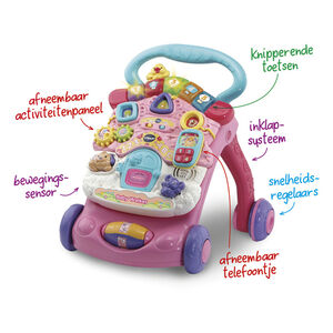 Super trotteur parlant 2-en-1 Rose NL 