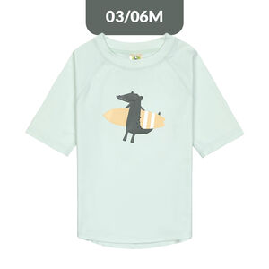 T-shirt Rashguard UV50+ 3-6M Crocodile Sea Foam 