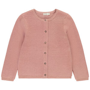 Gilet en tricot texturé scintillant pour fille 