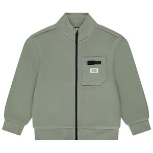 Gilet zippé à col montant et poche pour garçon 