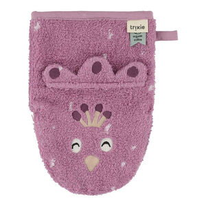 Set van 2 washandjes Mrs Cat en Mrs Peacock 