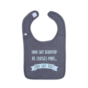 Bavoir en coton Papi sait tout 