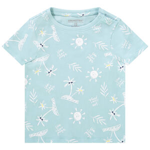 Korte mouwen T-shirt met fantasieprint voor babyjongen 