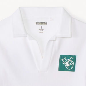 Polo manches courtes uni print vacances garçon 
