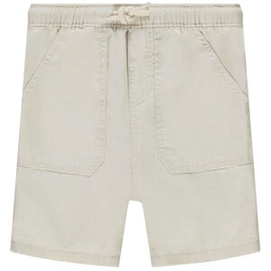 Bermuda uni en toile pour bébé garçon 