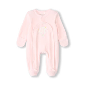 Dors-bien en velours patch montgolfière pour bébé fille prématurée 