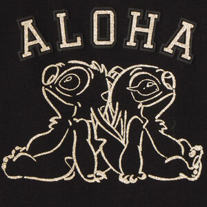 T-shirt fille manches longues broderie Stitch et Angel 
