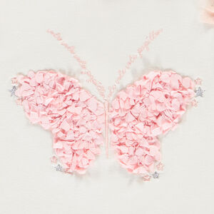 T-shirt met korte mouwen en 3D bloemvorm patch voor meisjes 