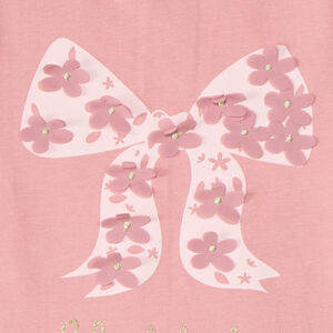 T-shirt met korte mouwen voor meisjes met een fantasieprint. 