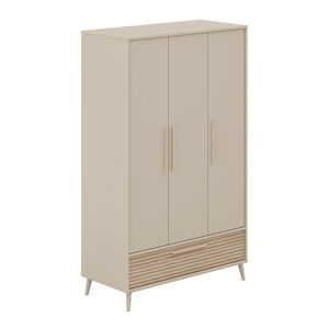 Kast met 3 deuren en 1 lade Eefje kasjmier Beige/Groovy Eikenhout 