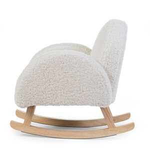 Fauteuil à bascule pour enfant Teddy - Blanc 