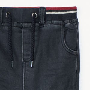 Jeans met microfleecevoering en elastische taille voor babyjongens 