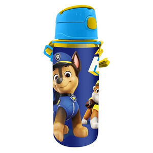 Gourde alu avec lanière 600ml Pat Patrouille 