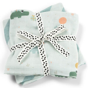 Set van 2 tetradoeken 65x65cm Celebration Blauw 