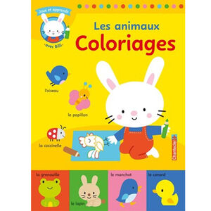 Kleurboek FR - joue&apprend avec Billi - Les animaux coloriages - vanaf 2 jaar 