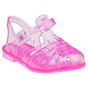 Strandsandalen in roze kleur doorzichtige 