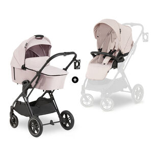 Vision X Set Kinderwagen + Draagmand Melange Beige 
