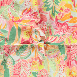 Combi-short sans manches imprimé tropical pour fille  