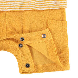 Combinaison courtes effet 2 en 1 à rayures et poches 