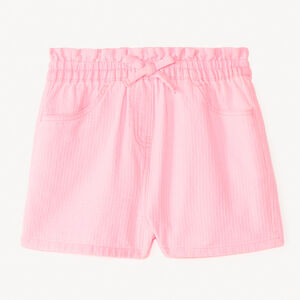 Korte, effen katoenen broek voor meisjes 