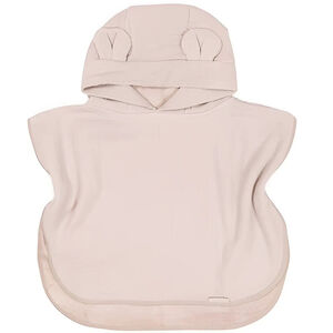 Badponcho gewafeld badstof - Vintage Pink - 0/2 jaar 