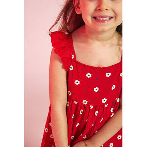 Robe en maille cloquée imprimé fantaisie pour fille 