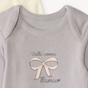 Set van 7 lange mouw rompertjes voor meisjes baby 