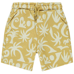 Bermuda fleece met palmenprint voor babyjongens 