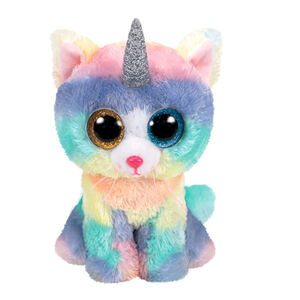 Peluche Beanie Boo’s 23 cm - Heather le chat licorne  