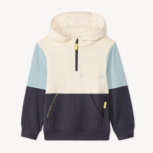 Sweatshirt met capuchon in colorblock-effect voor jongens 