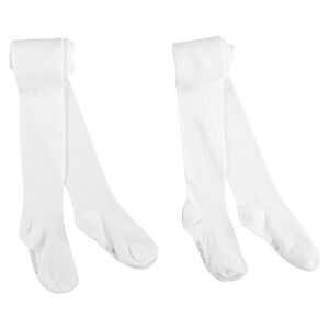 Lot de 2 collants épais unis 