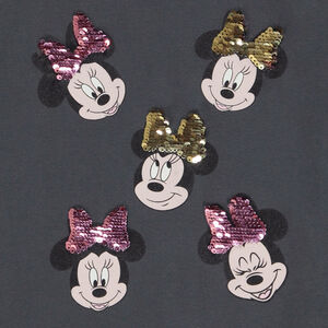 T-shirt manches longues Minnie Disney à sequins magiques fille 