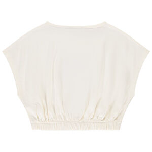 T-shirt manches courtes forme boîte à sequins fantaisies fille 