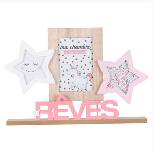 Fotolijst 3 foto’s ‘Dromen’ – Roze 