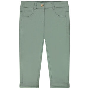 Slim broek met jersey voering voor baby meisjes 