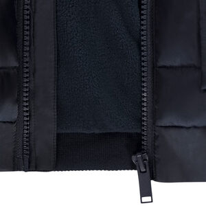 Donsjas met capuchon en rubberen badge voor jongens 