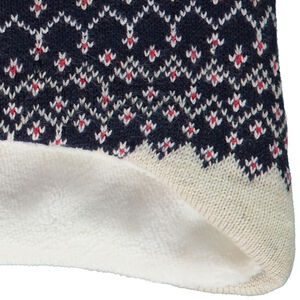 Muts in gebreid jacquard met sneeuwmannetjes voor jongen 