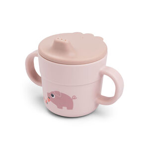 Oefenbeker 2 in 1 Tiny Farm roze 