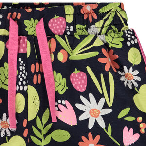 Short in jersey met fantasieprint voor meisjes 
