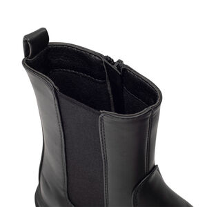 Bottines effet cuir avec semelles chunky pour fille 