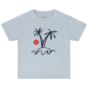T-shirt manches courtes motif palmiers pour garçon 