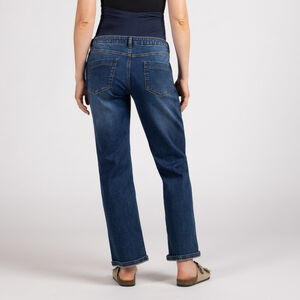 Jean straight de grossesse avec bandeau haut 