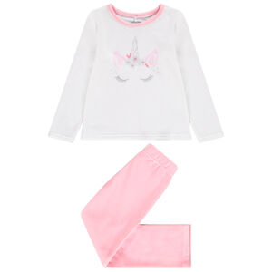 Pyjama 2 pièces en velours fantaisie pour fille  