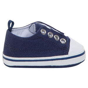 Baskets basses en toile élastiquées 