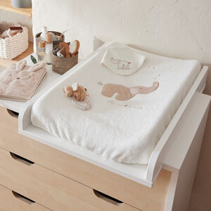 Matelas à langer 45 x 67 cm avec housse éponge Bali & Moka écru 