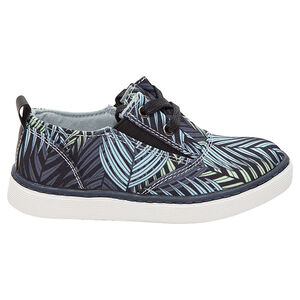 Baskets basses en toile avec motif végétal all-over 