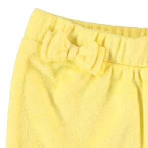 Short en éponge avec noeud à la taille 