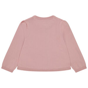 Gilet en tricot uni pour bébé fille 